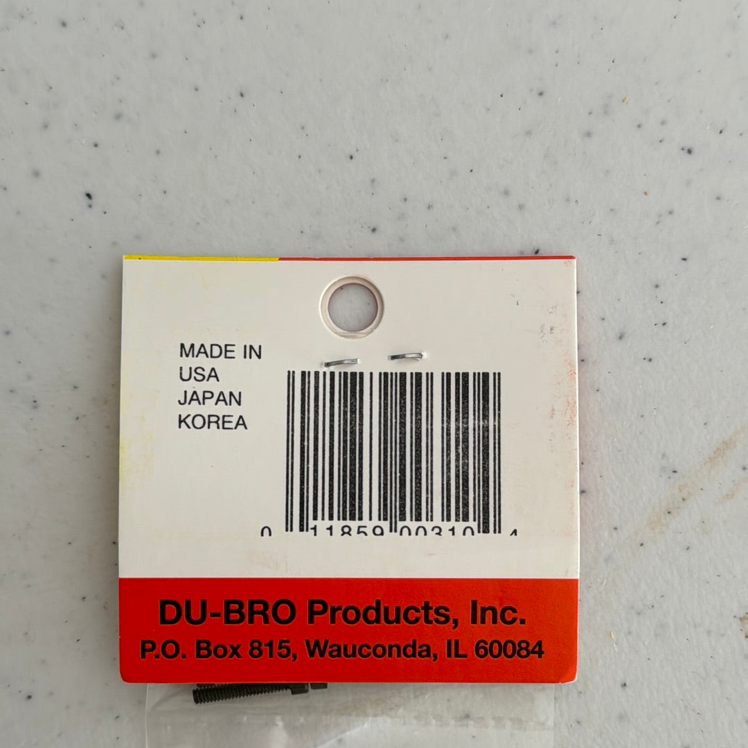 Dubro Socket Head Screws 2-56x1/2 (4)