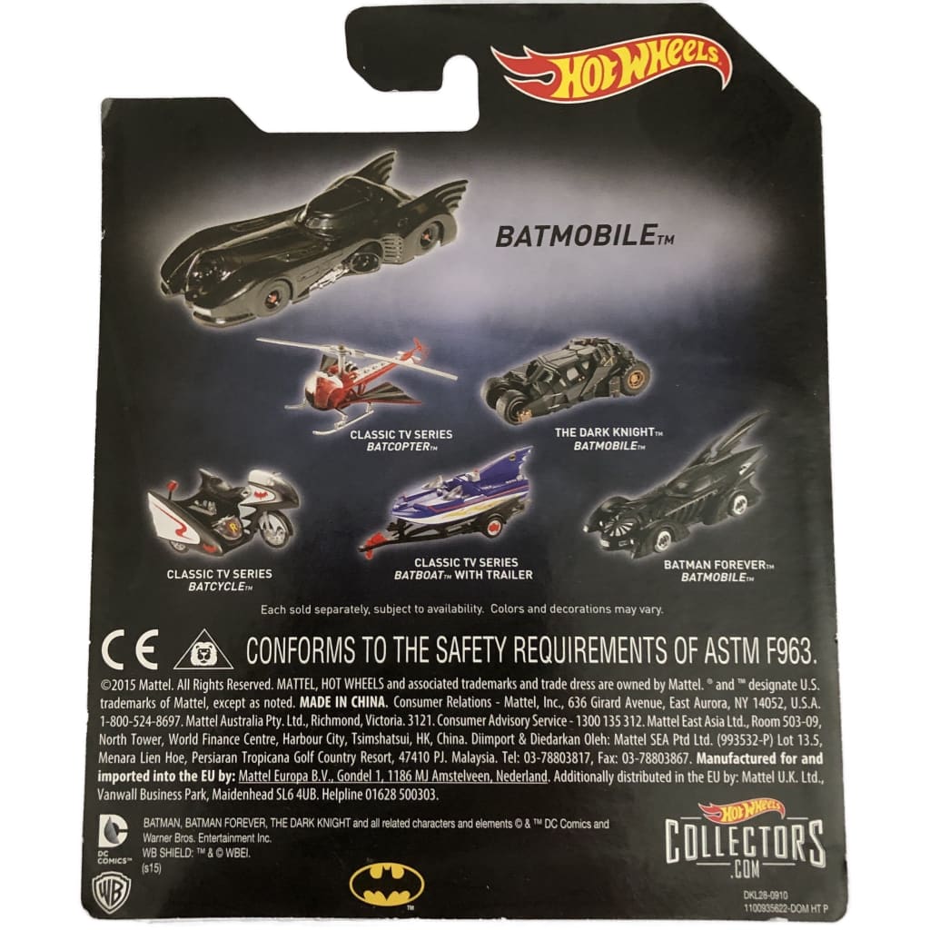  Mattel Hot Wheels - Batman Premium 1:50 scale diecast model. TV Series Batman -