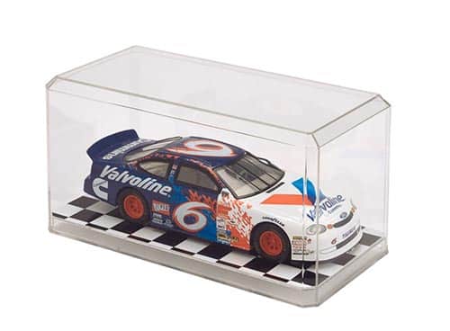  Acrylic Display Case (with Checkered Bottom)- 1:18 Scale