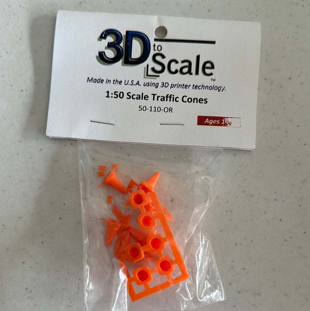 Traffic Cones - 1:50 Scale