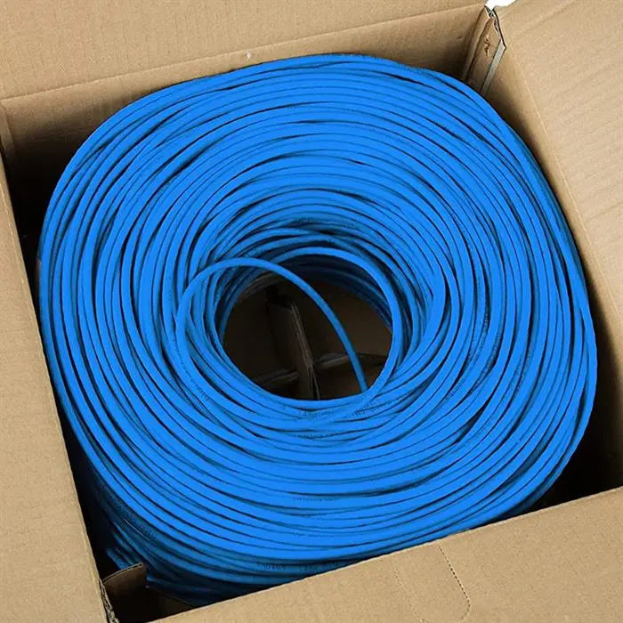 1000ft Cat 6 Riser Ethernet Cable Blue | Unshielded | CMR, 23AWG, UTP - DiecastModeler.com