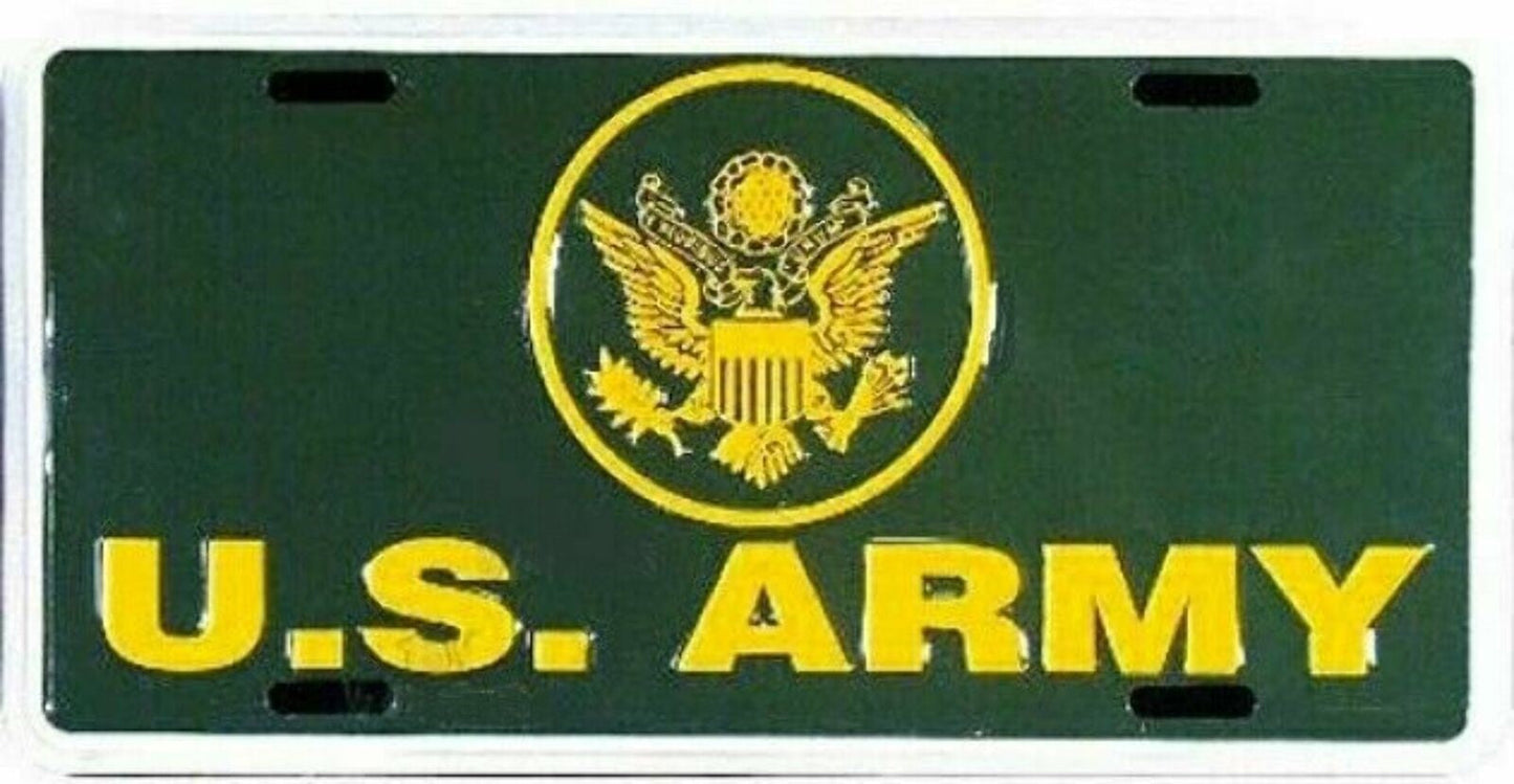  License Plate: US ARMY Sign