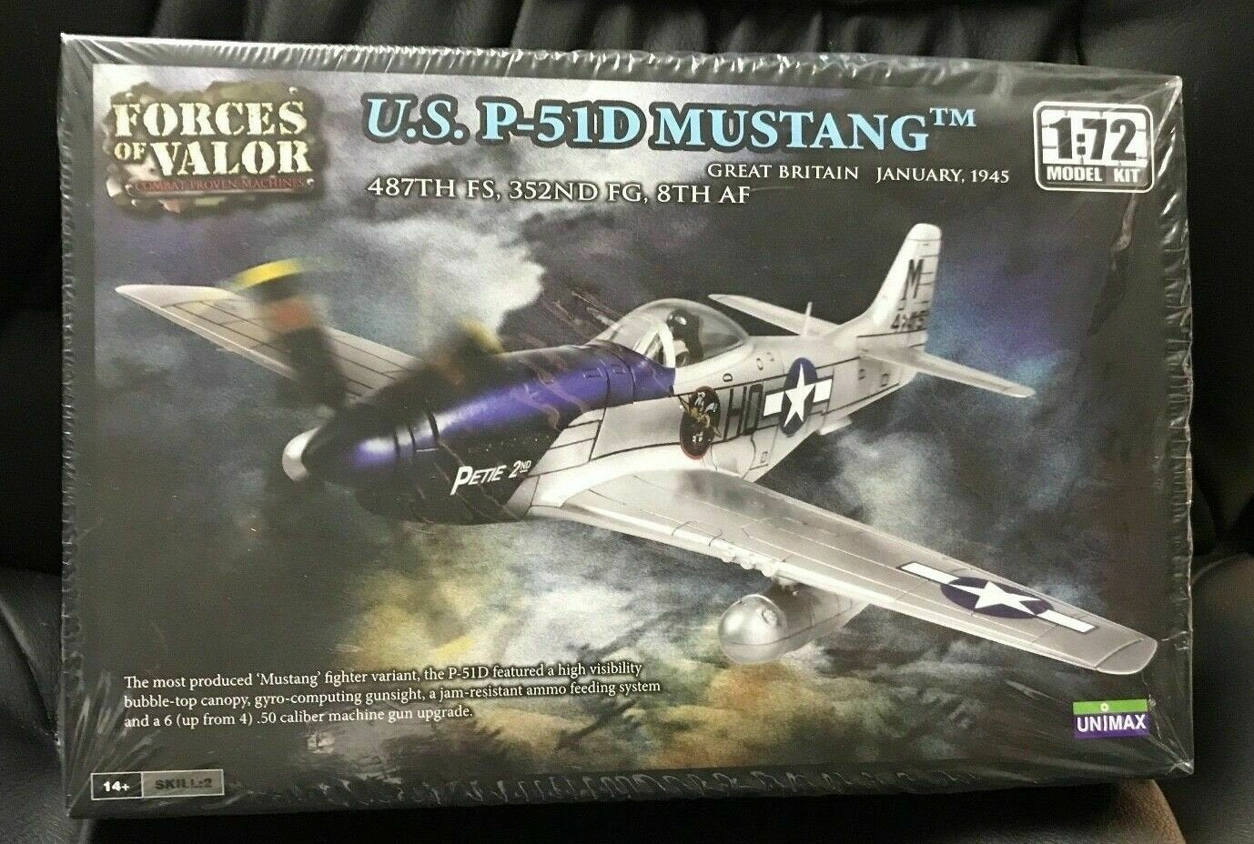  87005 FORCES OF VALOR UNIMAX 1:72 Escala EE.UU. p-51d Mustang