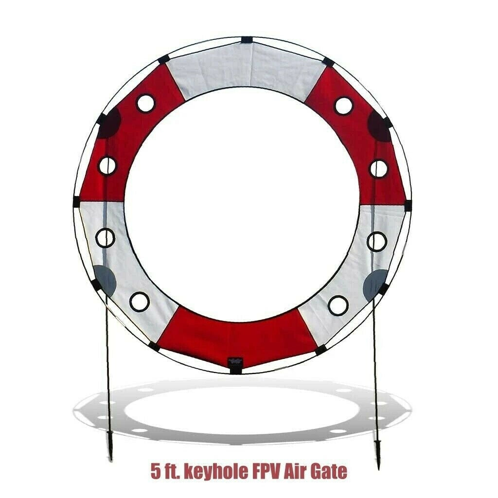  5 ft. Keyhole FPV Racing Air Gate - White/Red