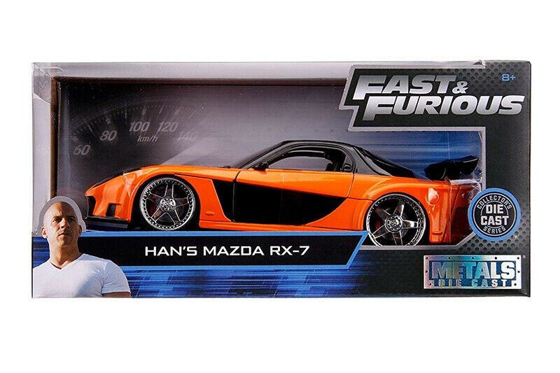  Jada Toys Fast & Furious - Han's Mazda Rx-7 Hardtop car 1:24 scale