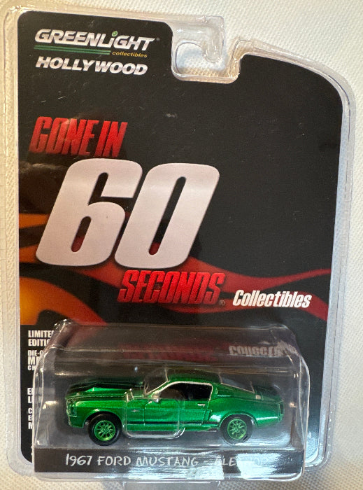 Eleanor - 1967 Ford Mustang Hard Top - 1:64 scale diecast car (GREEN)