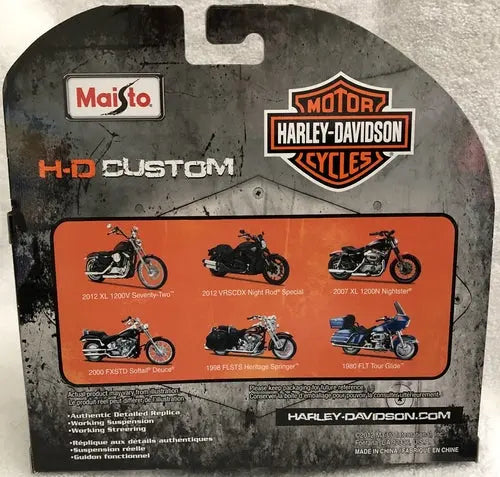 Maisto - Motorcycles Series 37-1/18 2012 Harley-Davidson® XL 1200V Seventy-Two - DiecastModeler.com