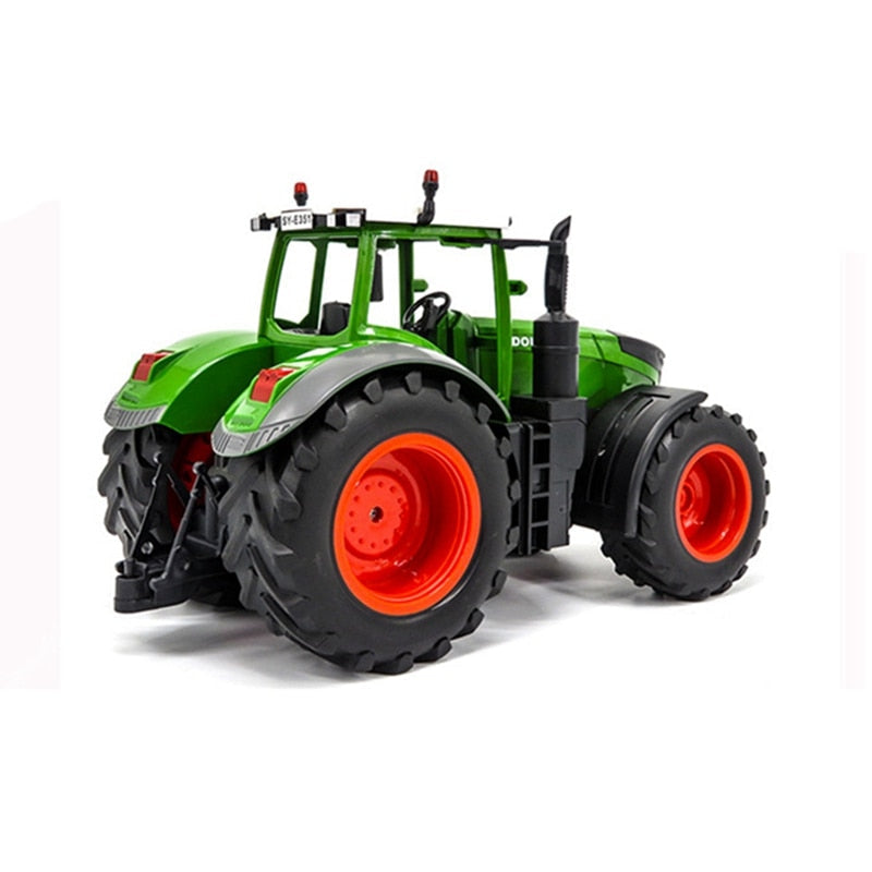  Rechargeable Remote Control Farm Tractor + Trailer 1:16 RC Large Vehicle Toy