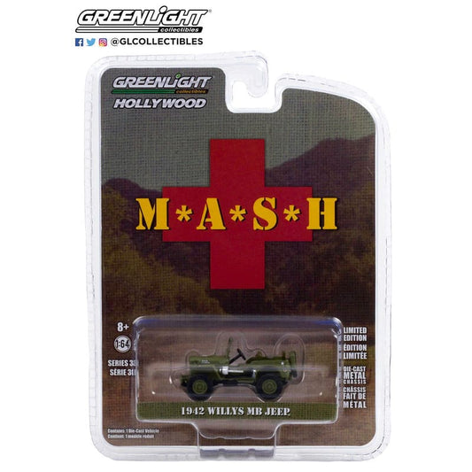 1942 willys mb jeep - m*a*s*h 1:64 scale (case) toys &