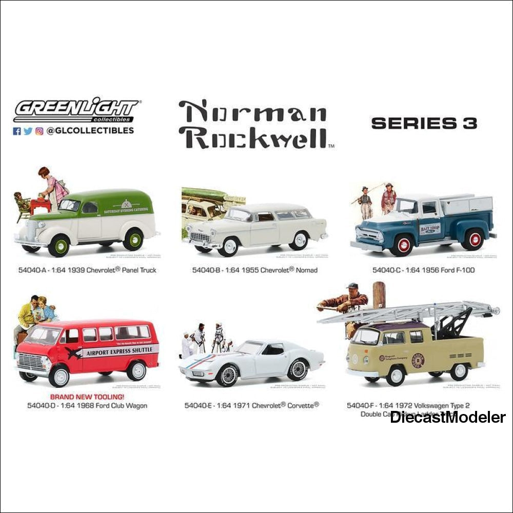 1968 Ford Club Wagon - 1:64 Scale Norman Rockwell Series 3-DiecastModeler