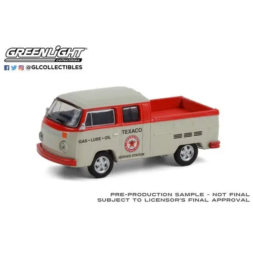 1976 Volkswagen T2 Type 2 Double Cab Pick-Up - Texaco Service - 1:64 scale - DiecastModeler.com