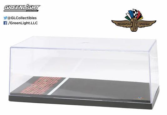 1:18 Acrylic Case with Plastic Base - Indianapolis Motor Speedway Brick Yard-SE - DiecastModeler.com