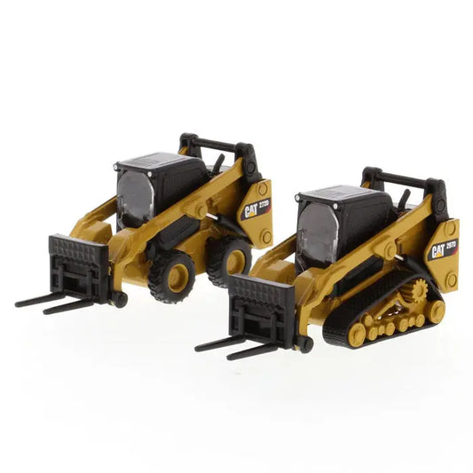 1:64 Cat® 272D2 Skid Steer Loader & 1:64 Cat® 297D2 Compact Track Loader - DiecastModeler.com