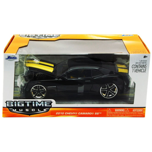 2010 chevy camaro ss hard top 1:24 scale - black - btmuscle