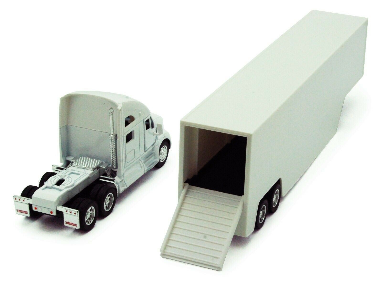 Kinsmart - Kenworth T700 Container Truck (1/68 scale die cast model car, White)