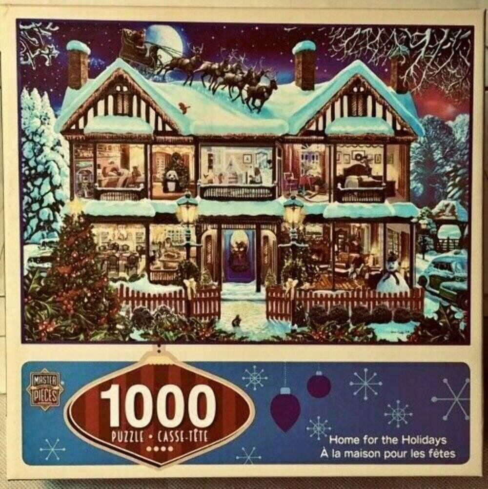  Reindeer on the roof 1000 Pcs Jigsaw Puzzle