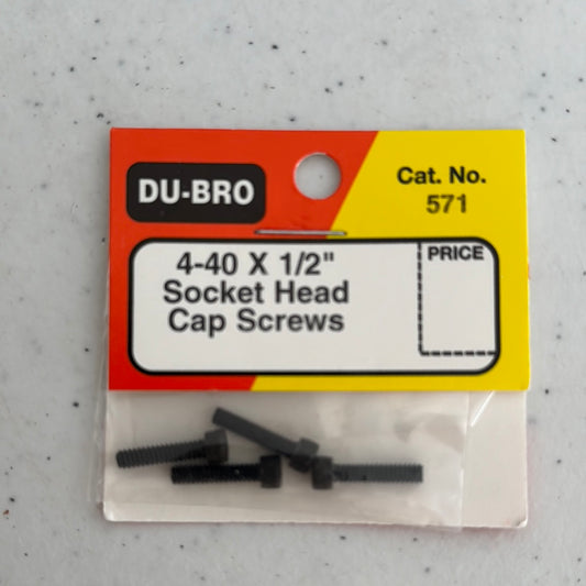 Dubro Socket Cap Screws 4-40x1/2"