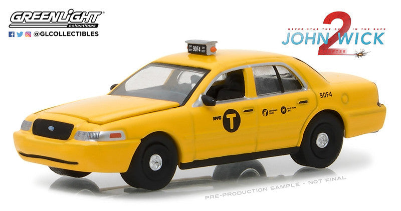  John Wick Chapter 2 Ford Crown Victoria New York City Taxi (2008, 1/64 scale die