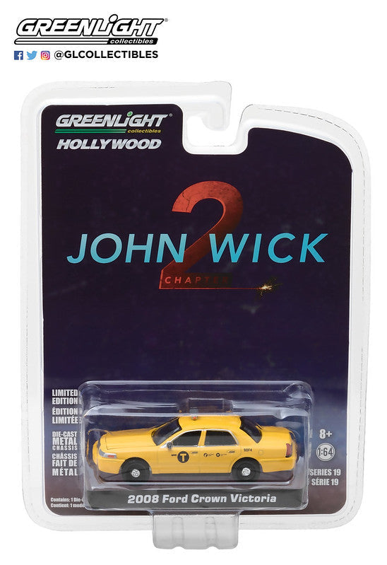  John Wick Chapter 2 Ford Crown Victoria New York City Taxi (2008, 1/64 scale die
