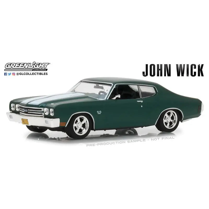 Greenlight Hollywood - John Wick 1970 Chevrolet® Chevelle® SS™ 396 - 1/43 - DiecastModeler.com