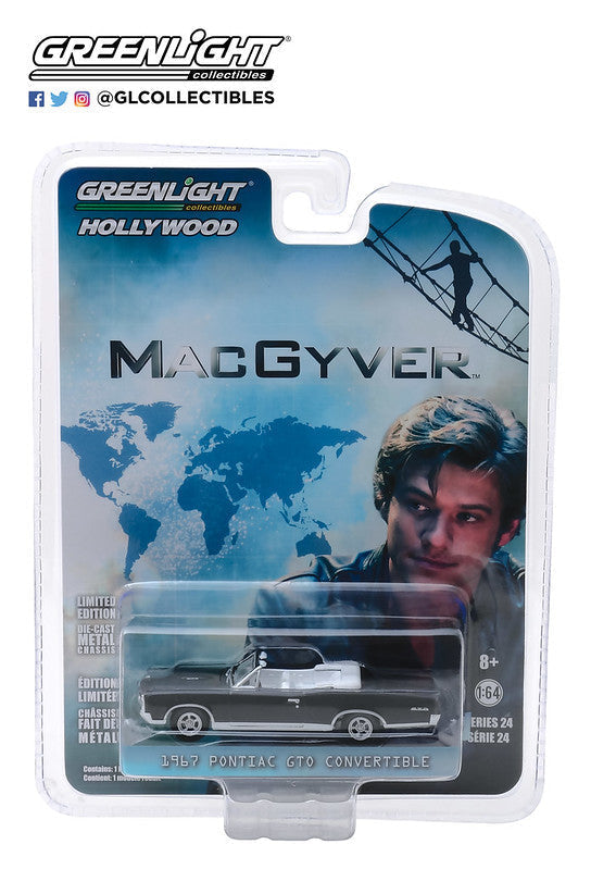  Greenlight - 1-64 Hollywood 24 - 1967 Pontiac GTO Convertible - MacGyver
