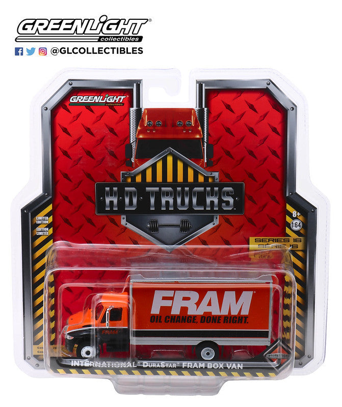  Greenlight - 1-64 HD Trucks 16 - 2013 International® Box Van FRAM Oil Filters