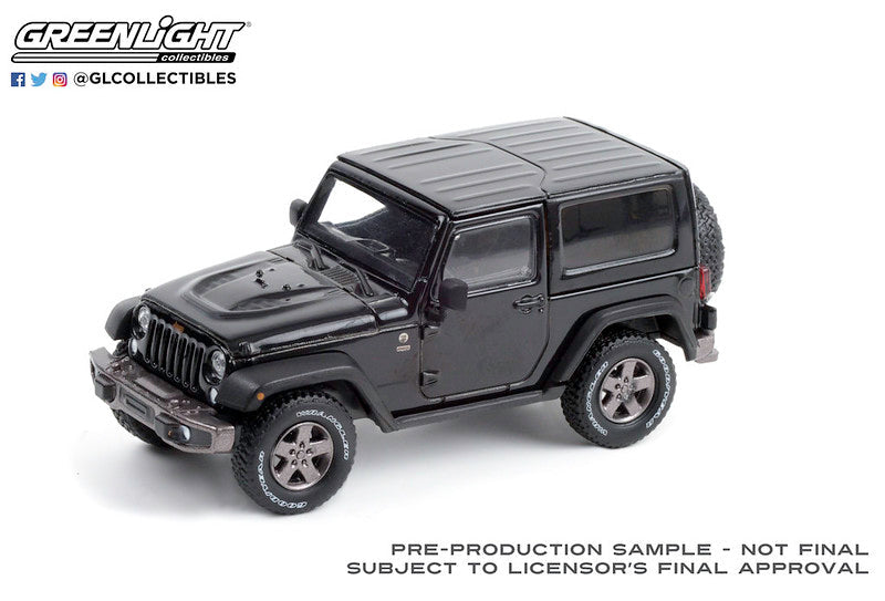  Greenlight - 1:43 Scale Jeep Wrangler 75’th Anniversary Edition - Black