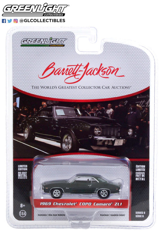  Greenlight - Barrett Jackson 1969 Chevrolet® COPO Camaro® ZL1 in Fathom Green