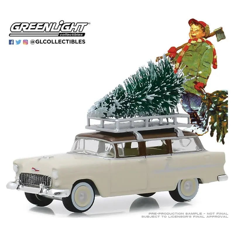 Greenlight - 1/64 Norman Rockwell 2 - 1955 Chevrolet Two-Ten Townsman - DiecastModeler.com