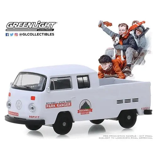 Greenlight - 1/64 Norman Rockwell 2 - 1972 VW Type 2 Double Cab Pickup - DiecastModeler.com