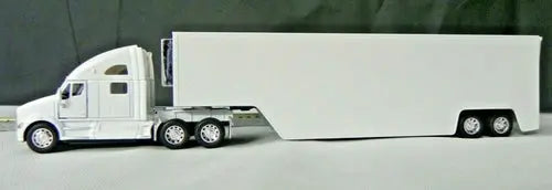 Kinsmart - Kenworth T700 Container Truck (1/68 scale die cast model car, White) (DISC) w/ free (chipped on bottom display case.