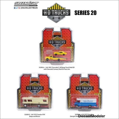 GL HD Truck Series 20 1/64 Scale Diecast HD Trucks (CASE/6PCS) - DiecastModeler.com