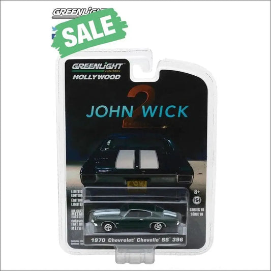 1970 Chevrolet Chevelle SS 396 Green -John Wick- (2014) Movie (CASE/6) - DiecastModeler.com