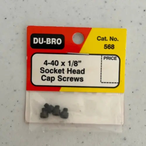 Dubro Socket Cap Screws 4-40x1/8 (4) - DiecastModeler.com