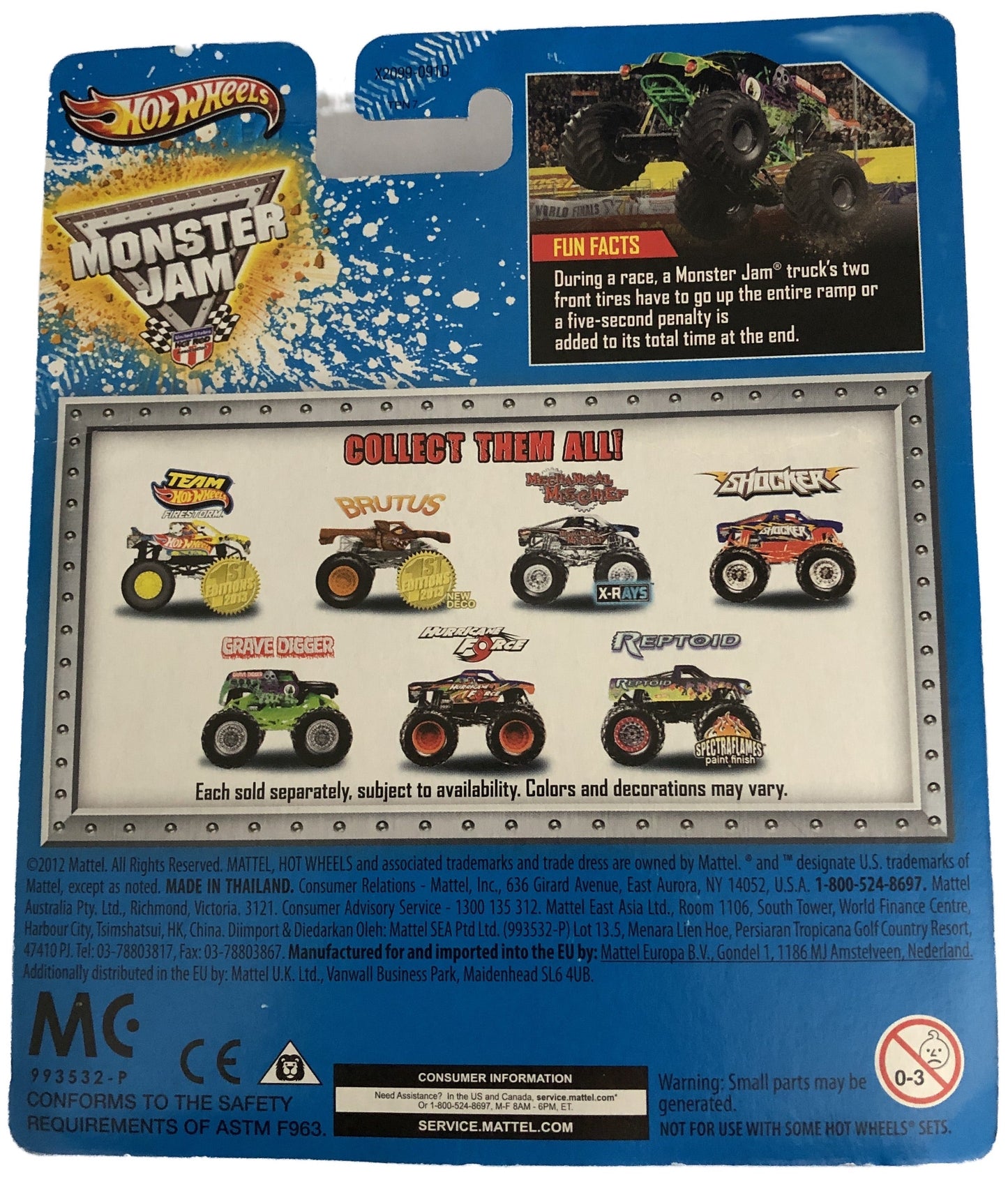  Mattel - Hot Wheels - Monster Jam - Grave Digger - diecast truck