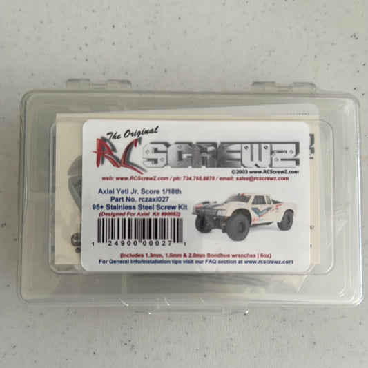 RCScrewz - axi027 – Axial Yeti Jr. Score 1/18 Stainless Steel Screw Kit