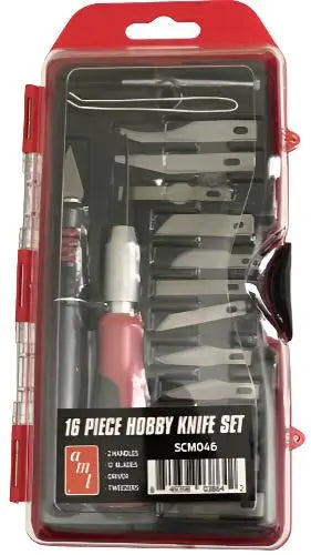 AMT 16 Piece Hobby Knife Set - DiecastModeler.com