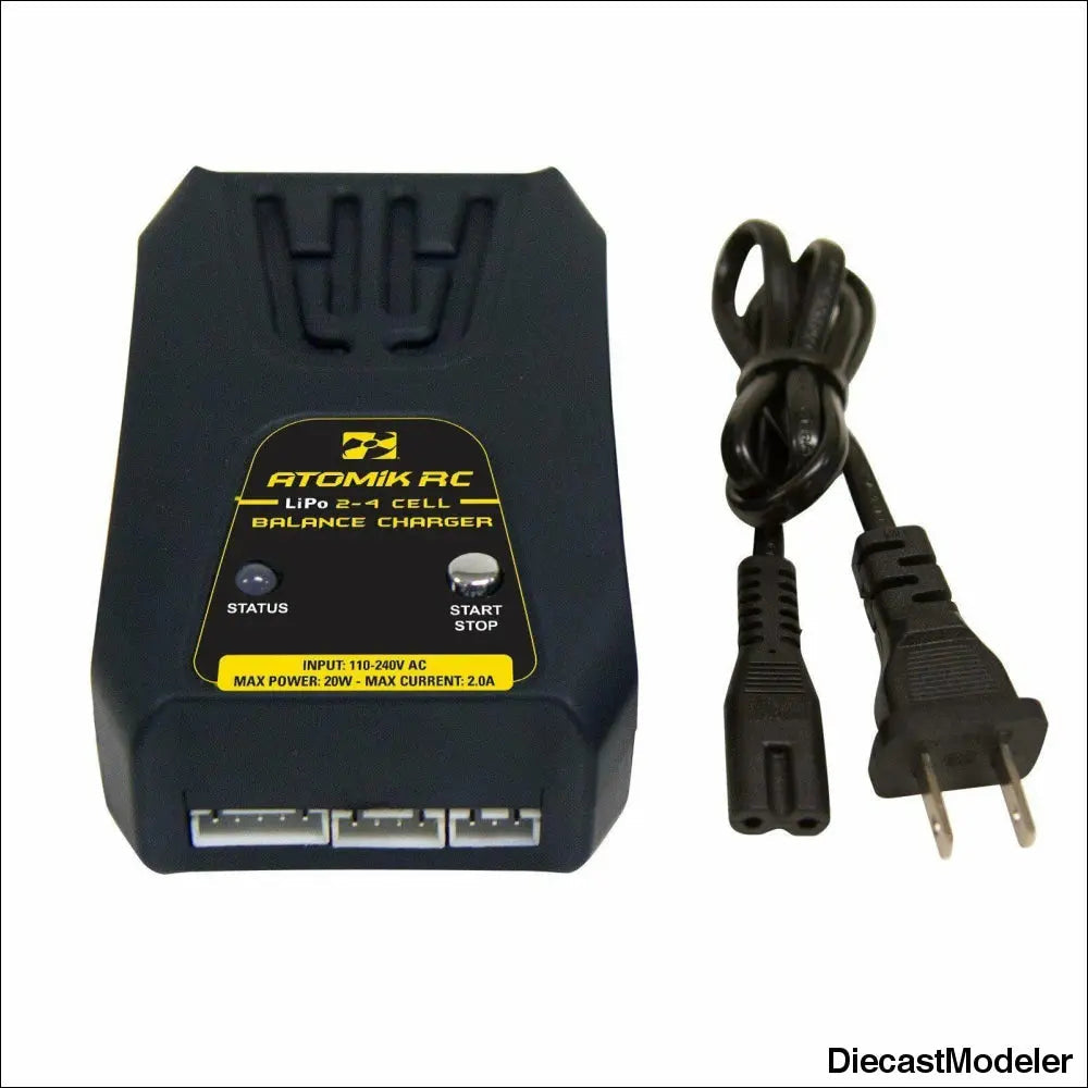 Atomik RC 2-4 Cell LiPo Balance Charger-DiecastModeler