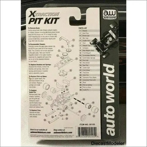 Auto world - X-Traction Pit Kit - 00105 - DiecastModeler.com