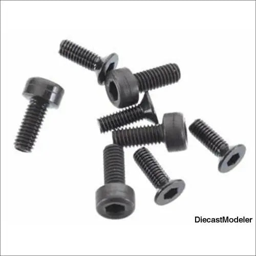 Axial Pull Start Flat Head Screws M2.6x8mm (8) - DiecastModeler.com