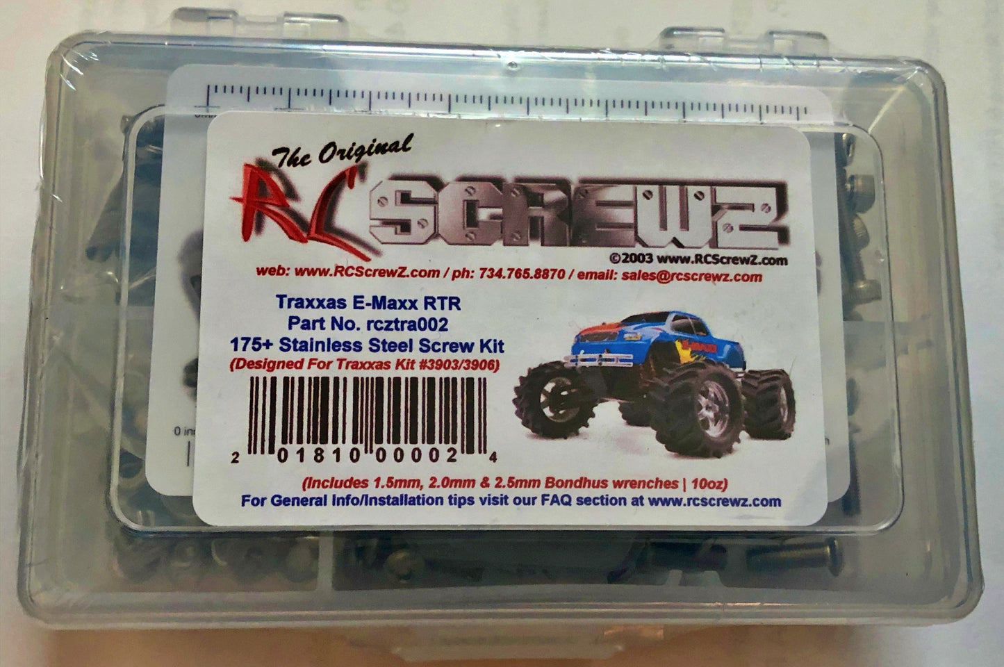 RCScrewZ -  E-Maxx Stainless Steel Screw Kit