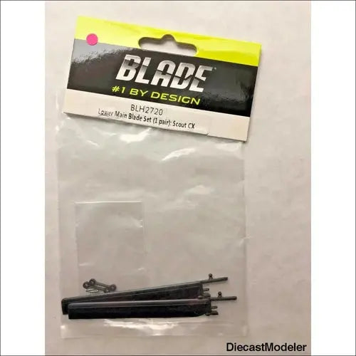 Blade Helis 2720 Lower Main Blade Set (1 pair): Scout CX - DiecastModeler.com