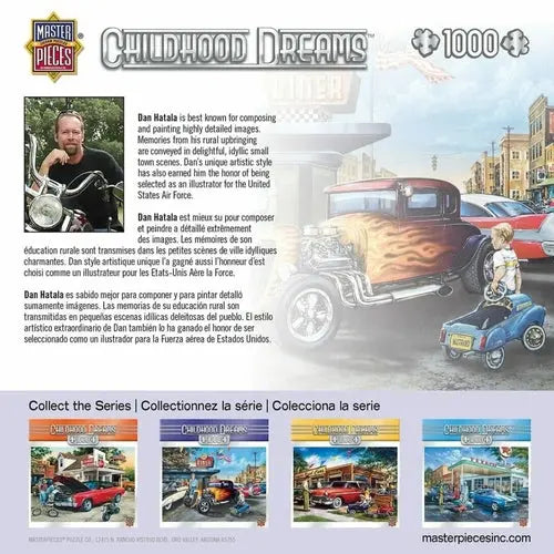 CHILDHOOD DREAMS HOT RODS AND MILKSHAKES -1000 PIECE JIGSAW PUZZLE BY DAN HATALA - DiecastModeler.com