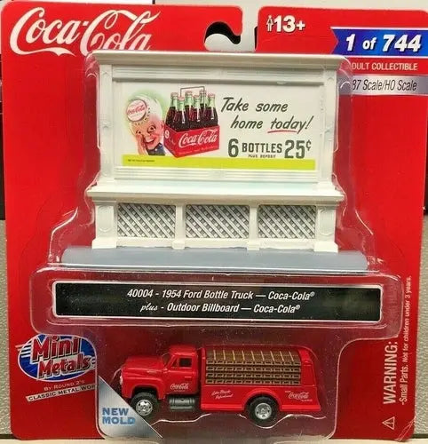 CMW 1954 Ford Bottle Truck with Billboard (Coca-Cola) 1:87 HO Scale - DiecastModeler.com