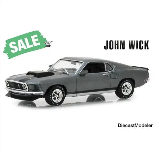 Case of John Wick Ford Mustang BOSS 429 Hard Top 1969, 1:43 scale diecast - DiecastModeler.com