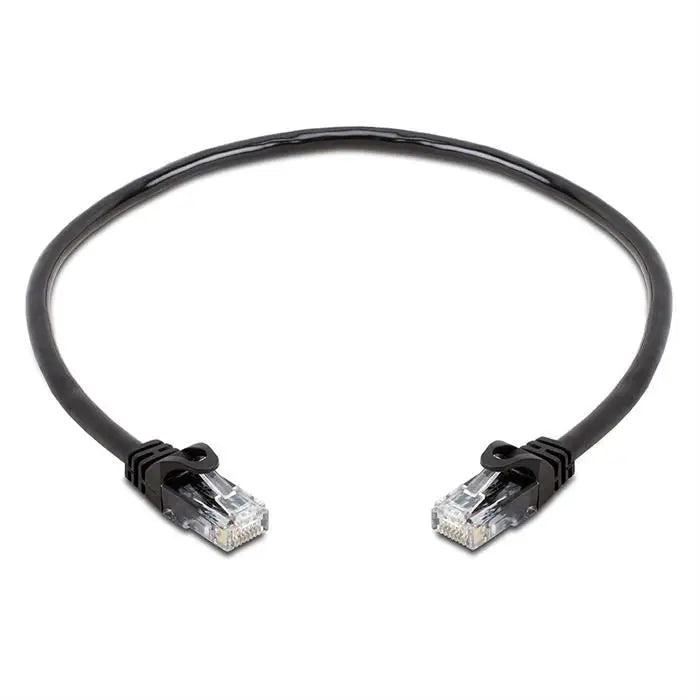 Cat6 Ethernet Cable 1.5ft Black | 10Gbps, RJ45 LAN, 550 MHz, UTP | Network Patch Cable - DiecastModeler.com