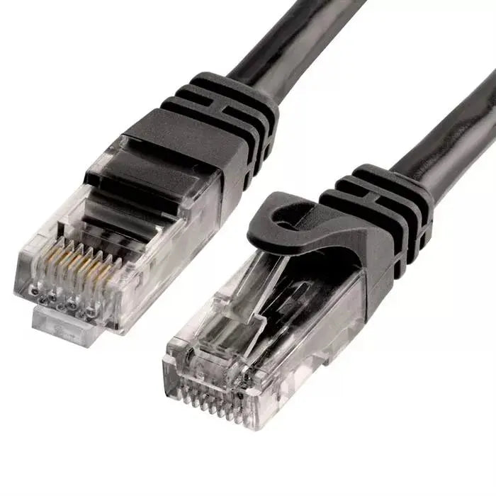 Cat6 Ethernet Cable 1.5ft Black | 10Gbps, RJ45 LAN, 550 MHz, UTP | Network Patch Cable - DiecastModeler.com