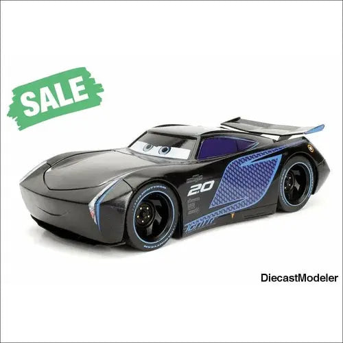 Disney Pixar CARS 3 - Jackson Storm (1:24 diecast model car, Metallic Black - DiecastModeler.com