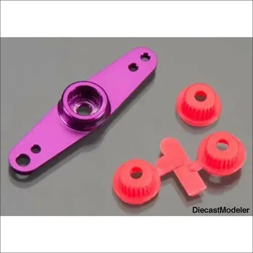 Duratrax Aluminum Servo Arm Double Purple - DiecastModeler.com