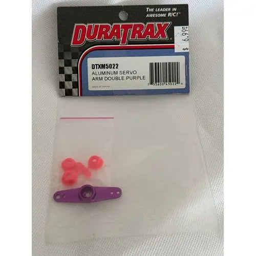 Duratrax Aluminum Servo Arm Double Purple - DiecastModeler.com